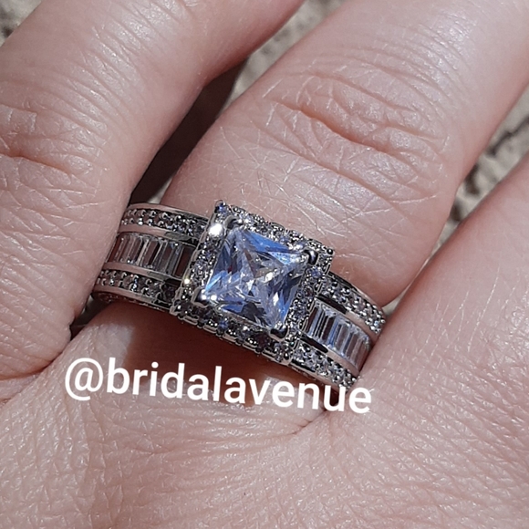 Silver Simulated Diamond Reign in My Heart - Picture 4 of 14